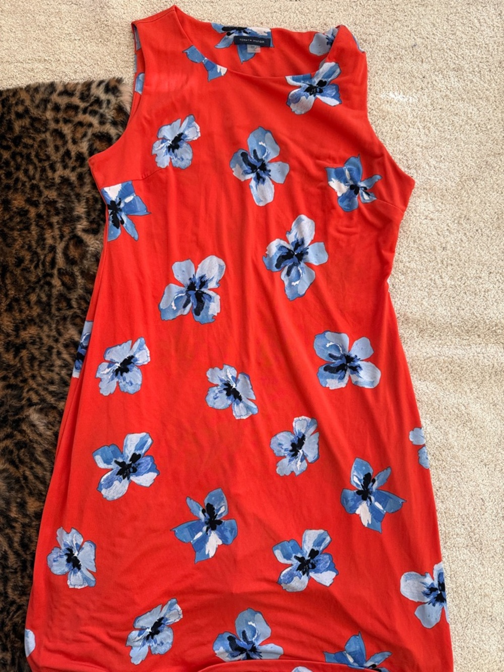 Tommy Hilfiger Red Floral Sheath Dress